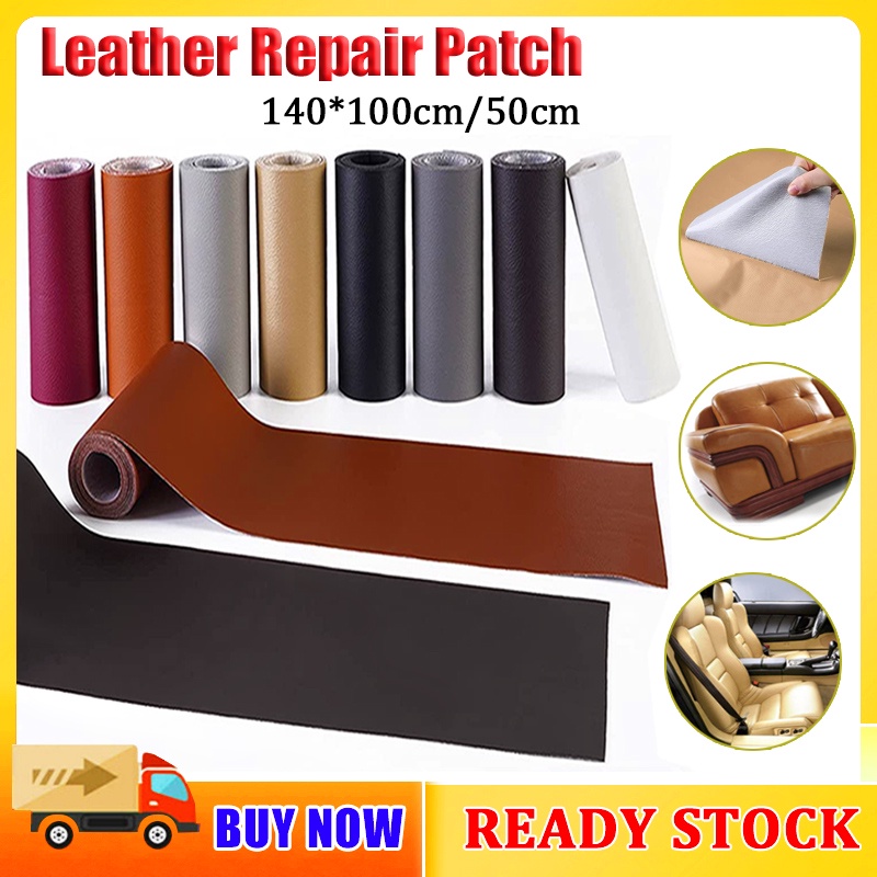 140*100cm Leather Repair Self-Adhesive Patch Sofa Car Seat repairing Leather Fabric Bag Jacket Kulit Pelekat Stiker PU