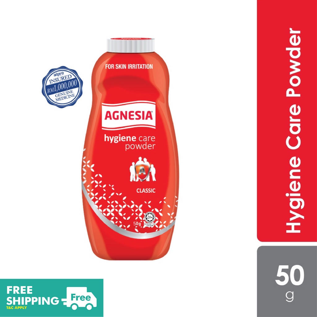 Agnesia Antiseptic Dusting Powder Hygiene Care Powder (50g) Shopee