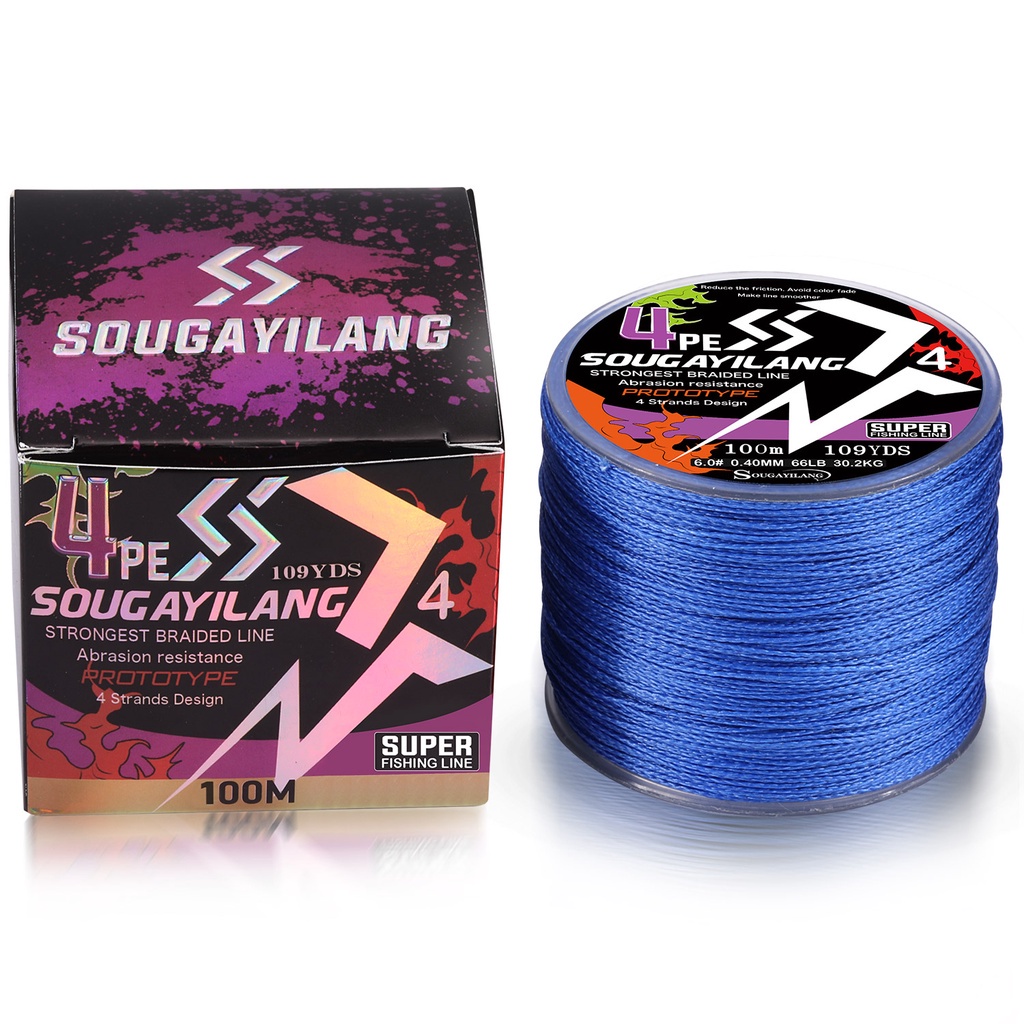 Purpose Reliable Sougayilang Fishing Line 100M PE Braided 4 Stands Benang Pancing Ikan Superline Strong Bra - Image 5