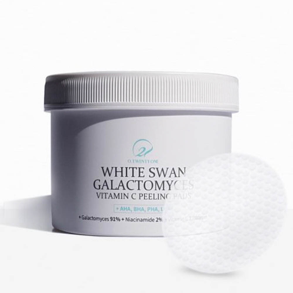 O21 White Swan Galactomyces Vitamin C Peeling Pads 60 Sheets