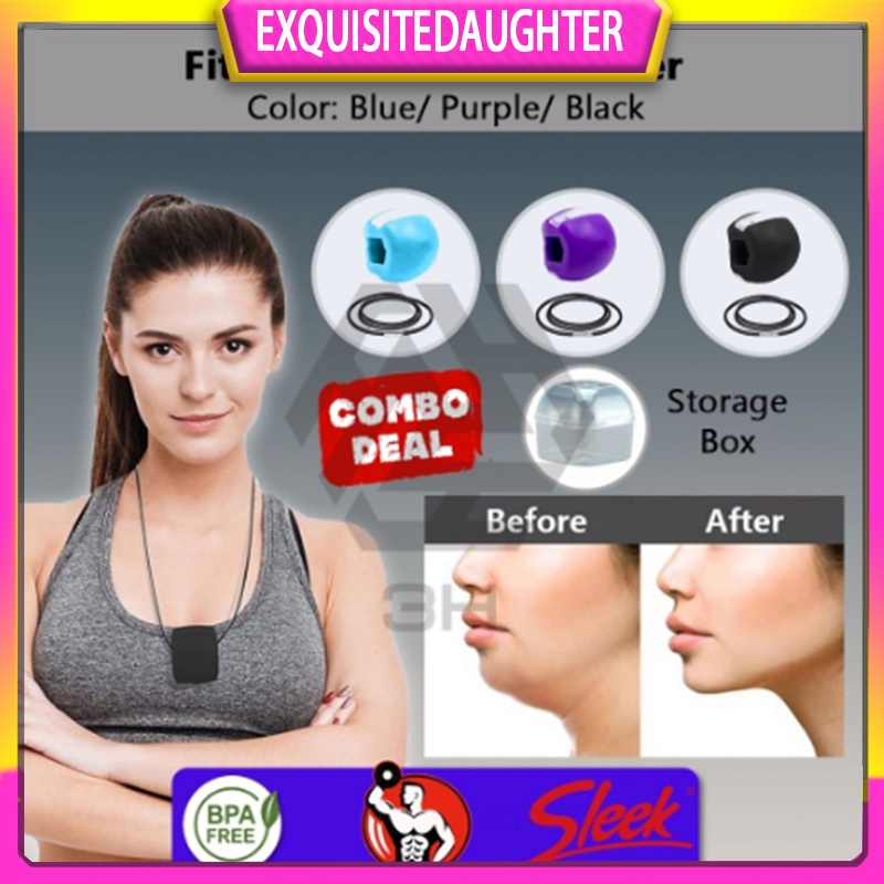 Jawzrsize Face Fitness Ball Facial Toner Exerciser AntiWrinkle