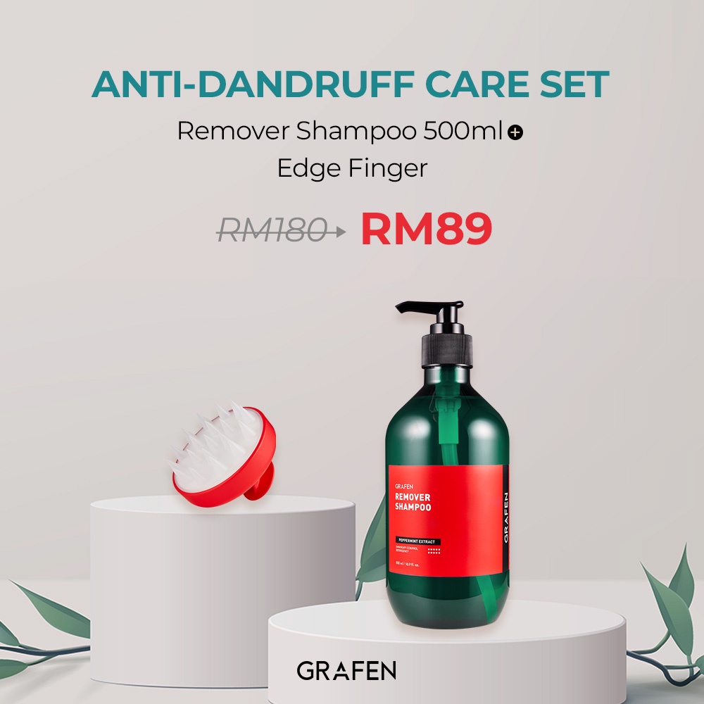 [GRAFEN] 3.3 Anti-dandruff Care Set Remover Shampoo + Edge Finger