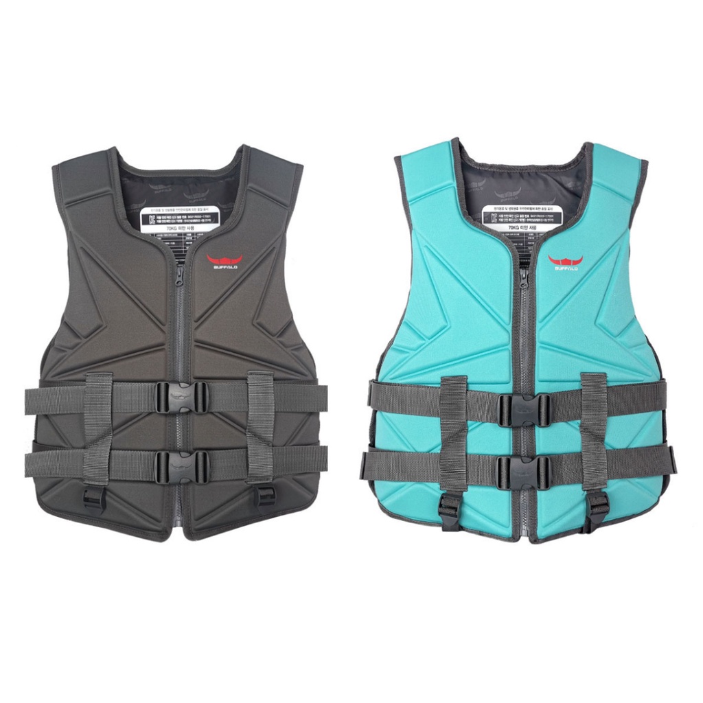 Buffalo Neoprene Water Sport Life Jackets TearResistant (Black