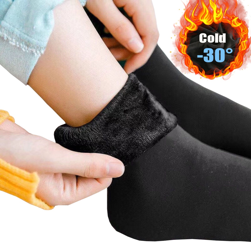 Winter Warmer Women Thicken Thermal Wool Cashmere Snow Socks Seamless Velvet Boots Floor Sleeping Socks for Mens