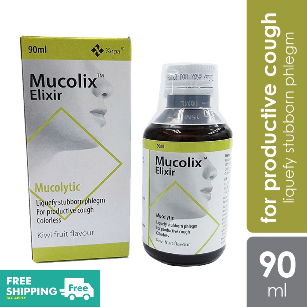 Mucolix Elixir Cold & Cough Relief (90ml) Shopee Malaysia