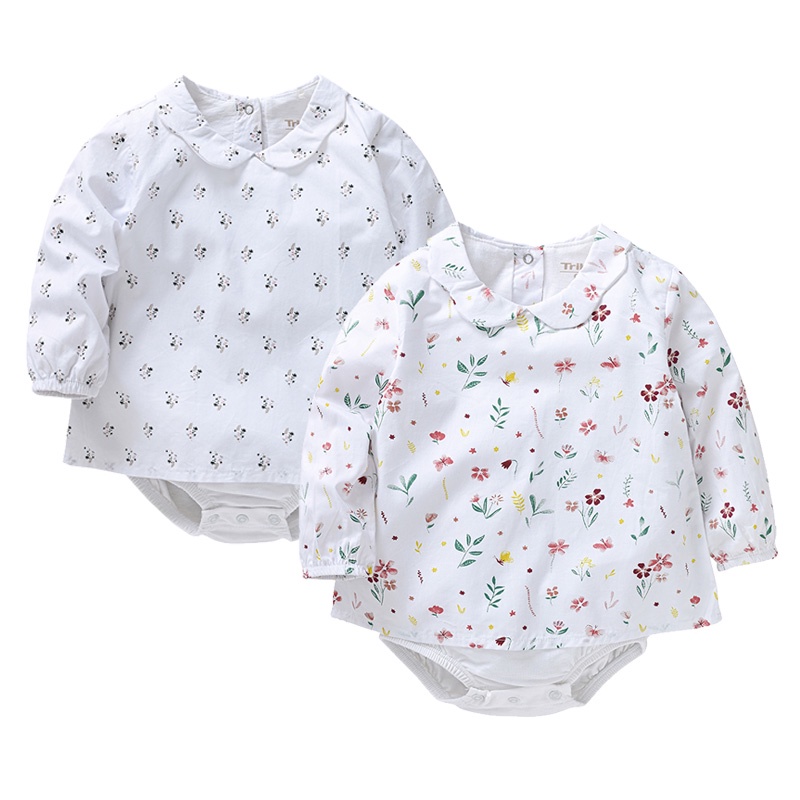 New Fashion Baby Clothing Girls Romper Summer Jumpsuit Floral Printing Big Discount Baby Bodysuit Cheap Price