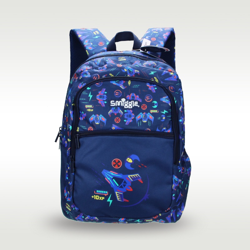Australia smiggle original children's schoolbag boy backpack blue space