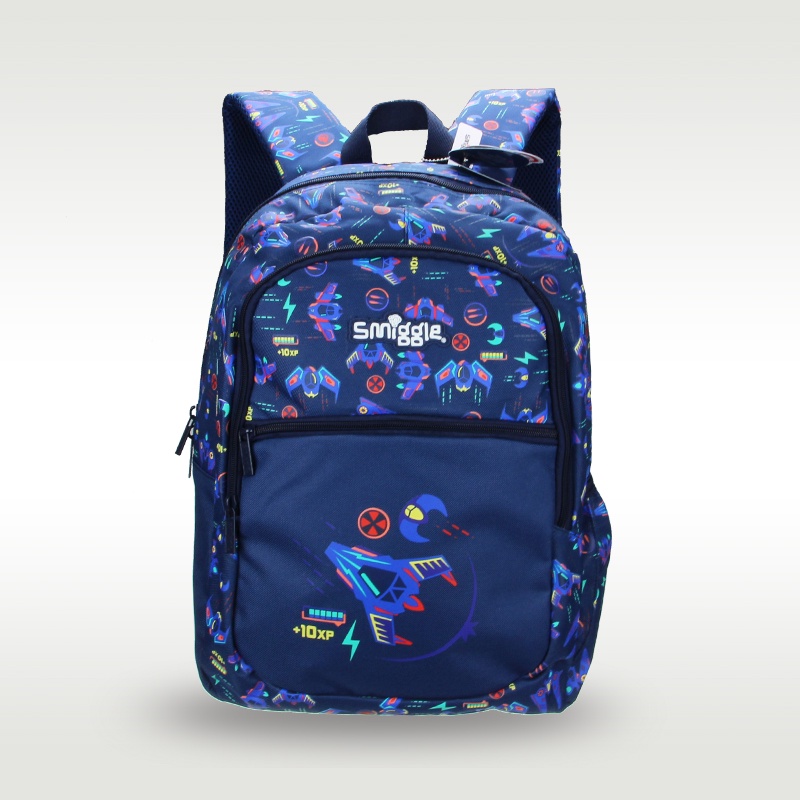 Australia smiggle original children's schoolbag boy backpack blue space ...