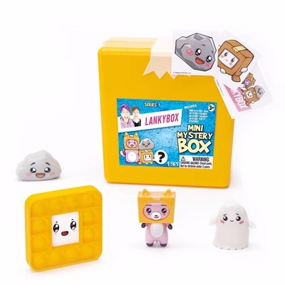 LankyBox giant Blind box luminous plush Blind box Unbox toy carton man squishy figure Squishy bag youtuber original
