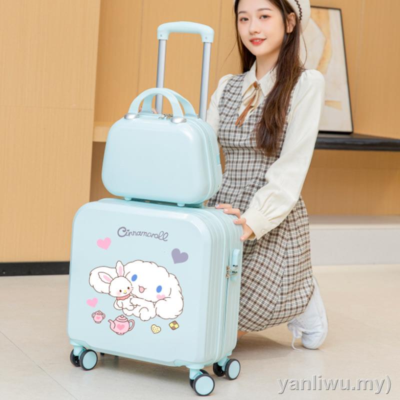 18-20 inch INS printed luggage bag, light code luggage, portable trolley bag, can be carried on the plane