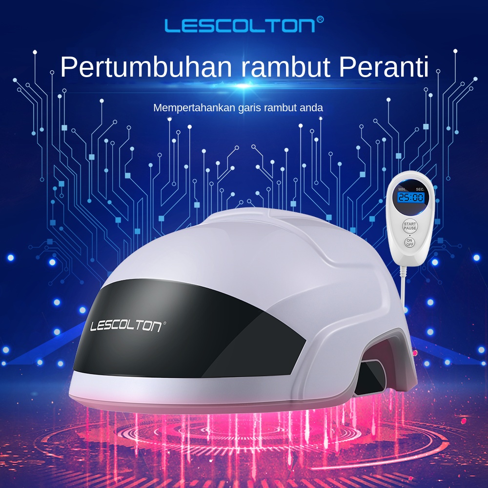 Lescolton Hair growth Device Laser Helmet 650nm Medical Diodes Hair Loss  Treatment Solution Hair Fast Regrowth LLLT Laser Cap Free glass | Shopee  Malaysia
