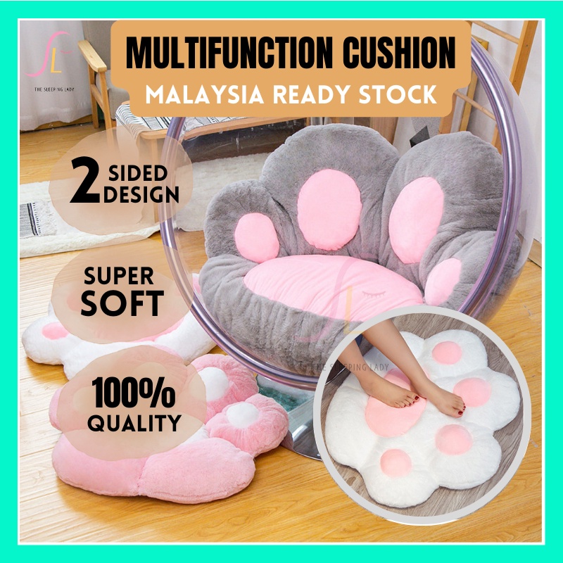 Multifunction Cushion Cute Cat Paw Shape Lazy Sofa Office Seat Cushion Office Cozy Warm Seat Pillow For Home Office 猫抱枕