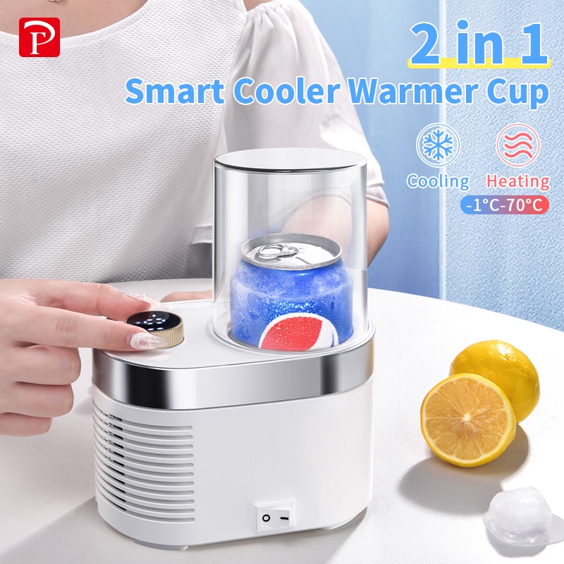 OATSBASF Mini Electric Refrigerator Quick Cooling&Heating Cup(-1~70°C）Cold Drink Machine Fast Freezing Machine Ice Cream Maker For Water,Juice,Milk,Yogurt,Tea,Beer