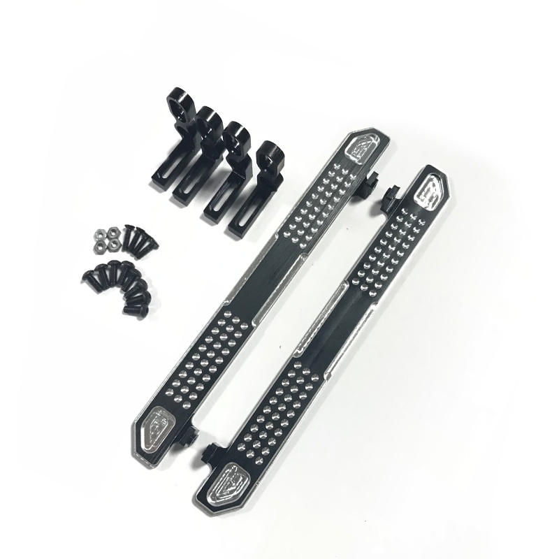 2pcs Aluminum Side Metal Cleat Pedal For Trax Trx-4 Trx4 Defender Bronco 1/10 Scale Rc Crawler Upgraded Parts