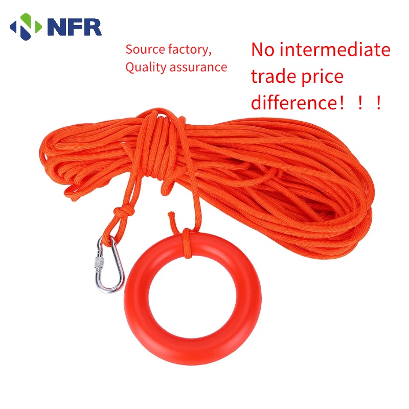 Niufurui Nylon Floating 8mm Rescue Rope Lifesaving Wire Boat Diving Swimming Lifeguard Rescue Line 8mm Rescue Rope