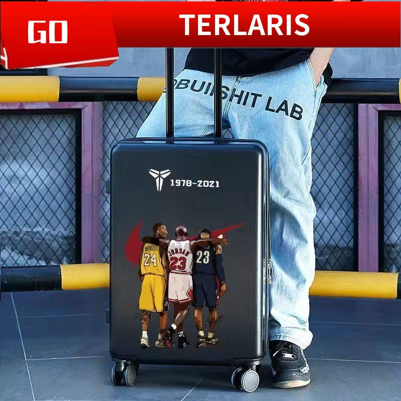 ❤Ready Stock ❗️20”/24”/28”❗️ luggage bag travel luggage 18 inch Pelajar Bagasi Nba Bintang Kobe Curry James Bola Keranjang Troli Kes Lelaki Roda Pelbagai Arah Tahan Lama Beg Pakaian