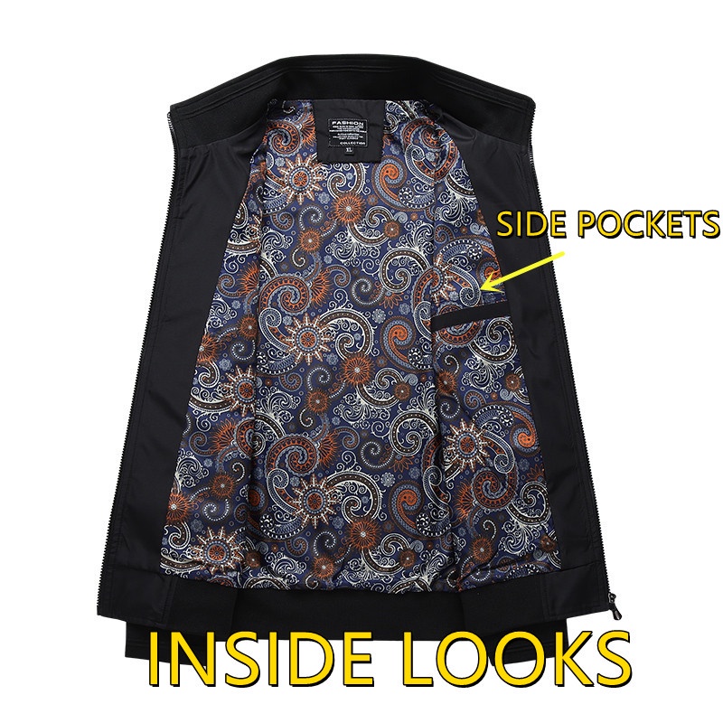 Have Purpose Ready Stock Mens Basic Jacket Motor Jaket Lelaki Jeket Bomber Men M-5XL Essential Must