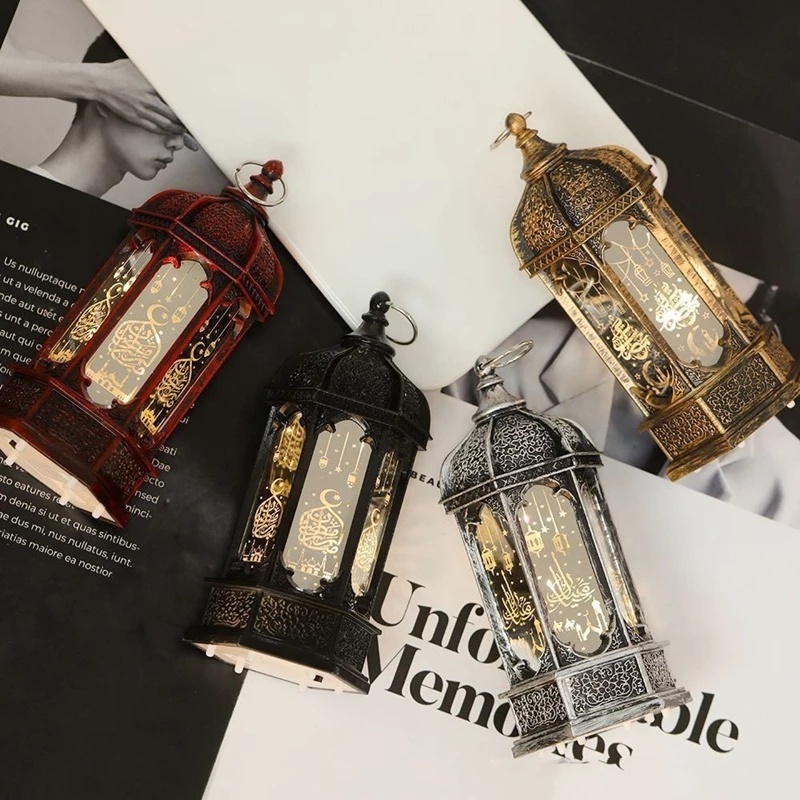 Have Premium Vintage Ramadan LED Lantern Candle Light/ Festival Party Eid Mubarak Decor Flameless Lamp/ Home Room Gif... - Image 3