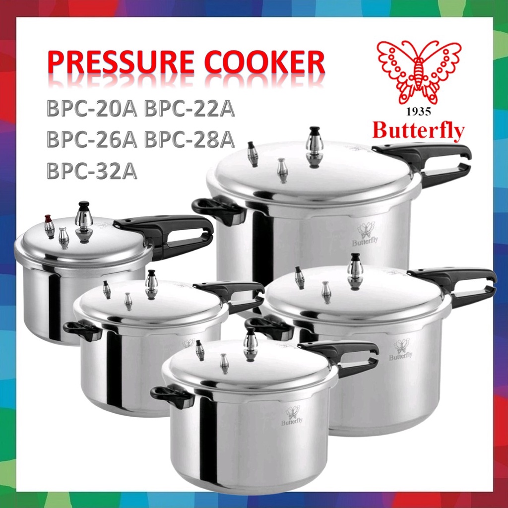 Butterfly Gas Pressure Cooker BPC 20A 22A 26A 28A 32A / Periuk Tekanan BPC-26A BPC-20A BPC-26A BPC-28A BPC-32A