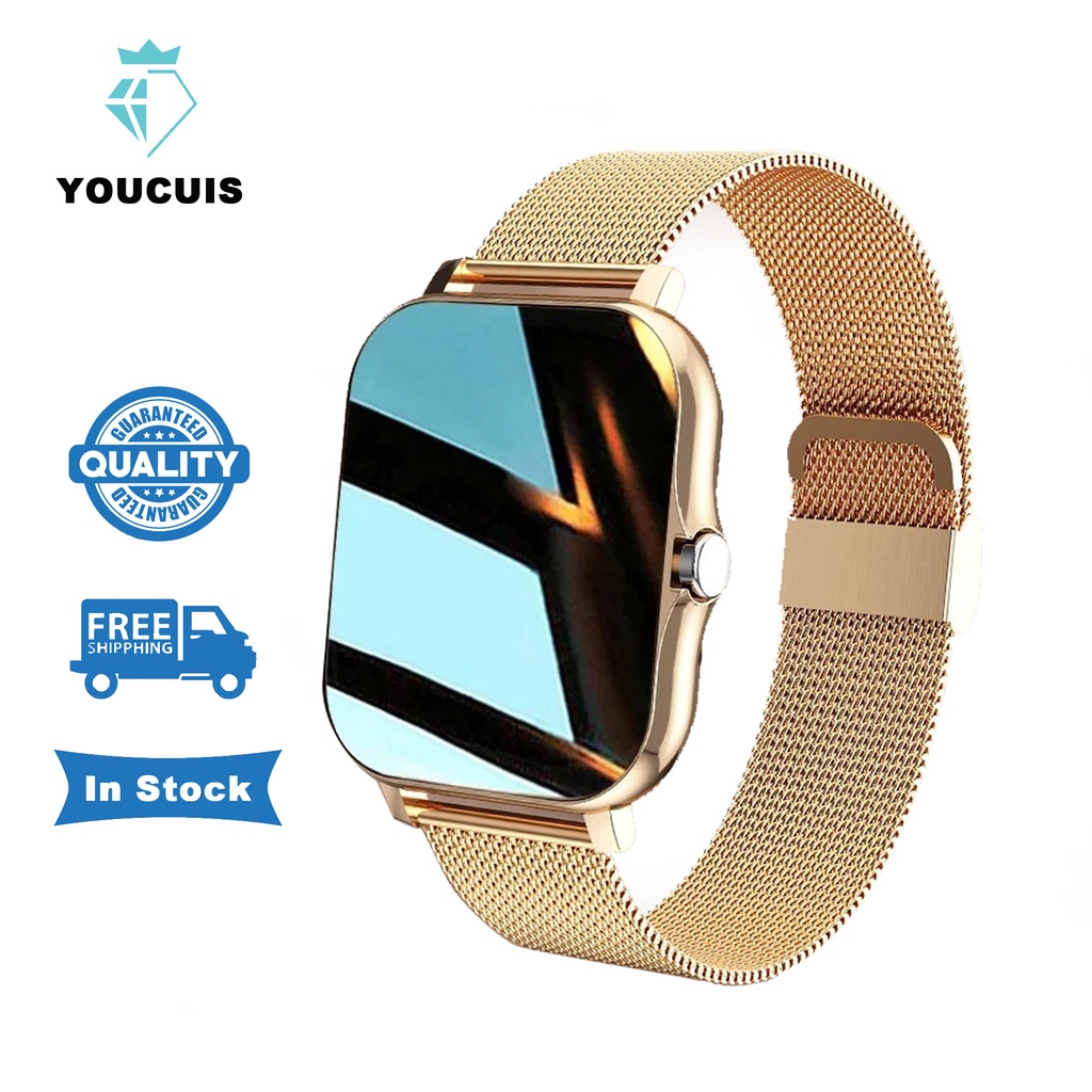 YOUCUIS New Arrival Y13 Full Screen Touch Fitness Tracker Call Online Intelligent IOS Android Sports Fashion Women Men Smart Watch