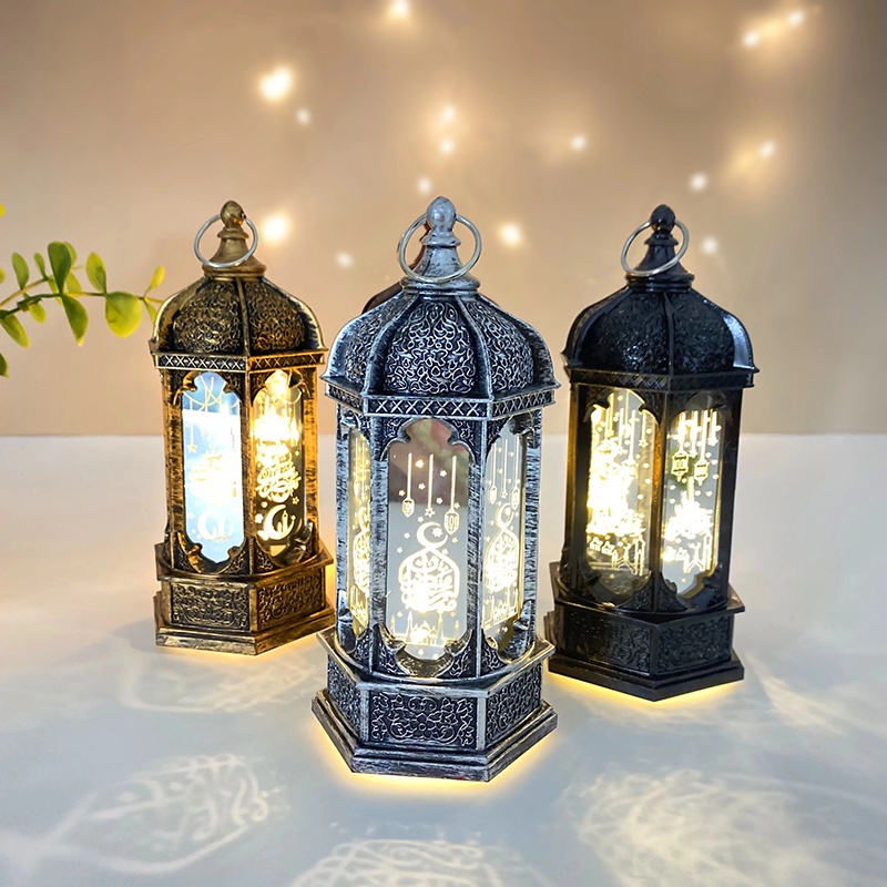 Have Premium Vintage Ramadan LED Lantern Candle Light/ Festival Party Eid Mubarak Decor Flameless Lamp/ Home Room Gif... - Image 2