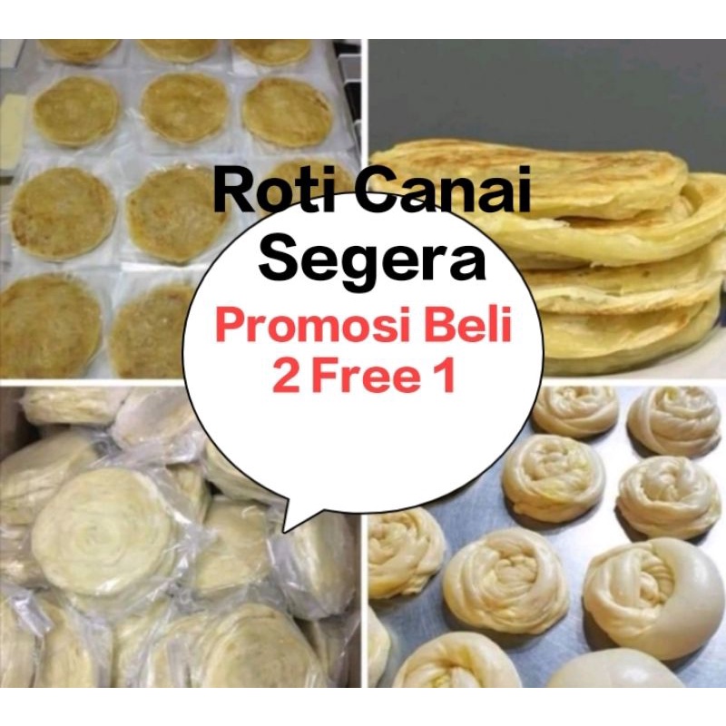 Roti Canai Frozen Paratha Instant Beli 2 ke atas Free 1