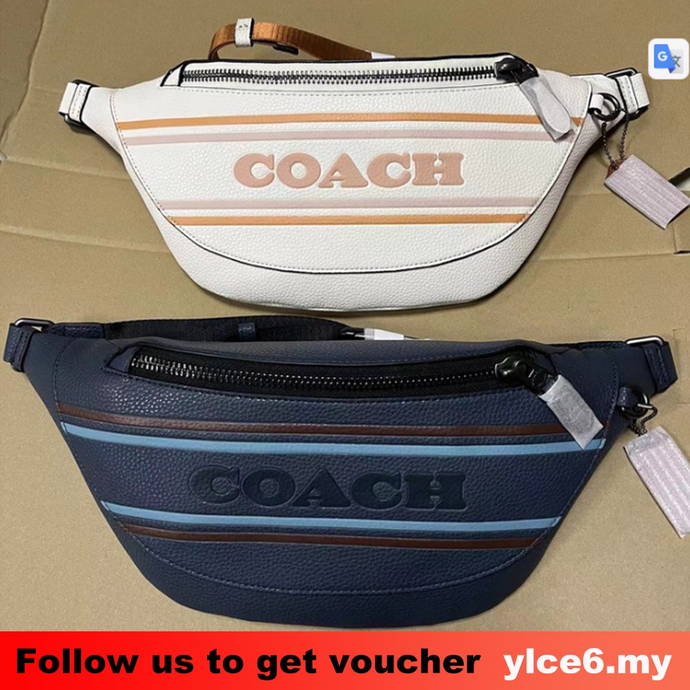 CH000 coach men Warren Belt Bag With Coach Stripe 000 Shopee Malaysia