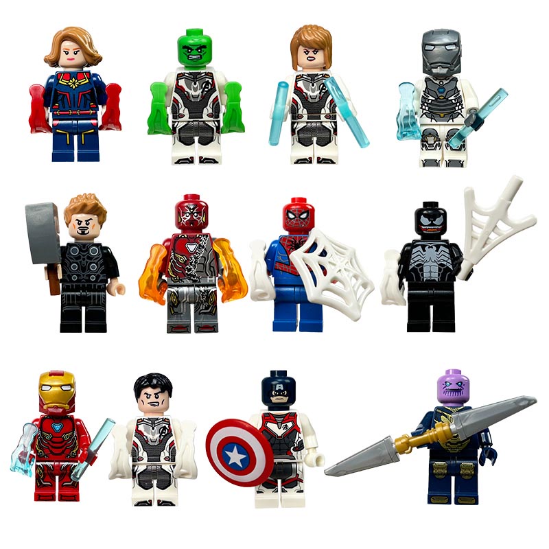 25 Models Set A Set Avengers Dolls Marvel Dolls Superhero Series Iron Man Spiderman Thor Captain America Anime Merchandise Collection Gift