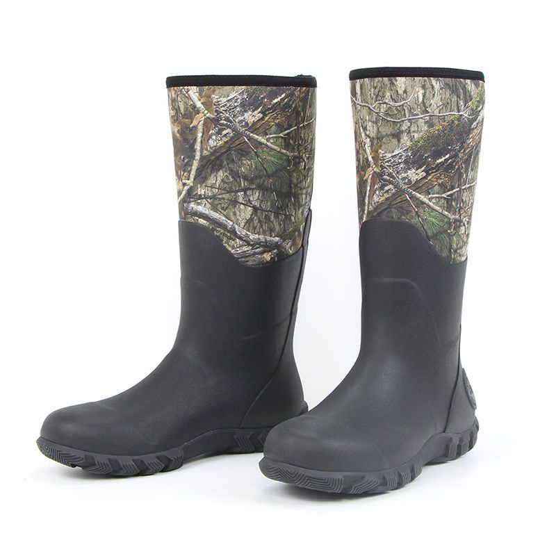 Men's Rain Boots, Reed Camouflage, Camouflage Hunting Rain Boots, Hunter Boots, Fishing Water Shoes, Rubber Boots, Tall Outdoor Work Shoes, Oversized