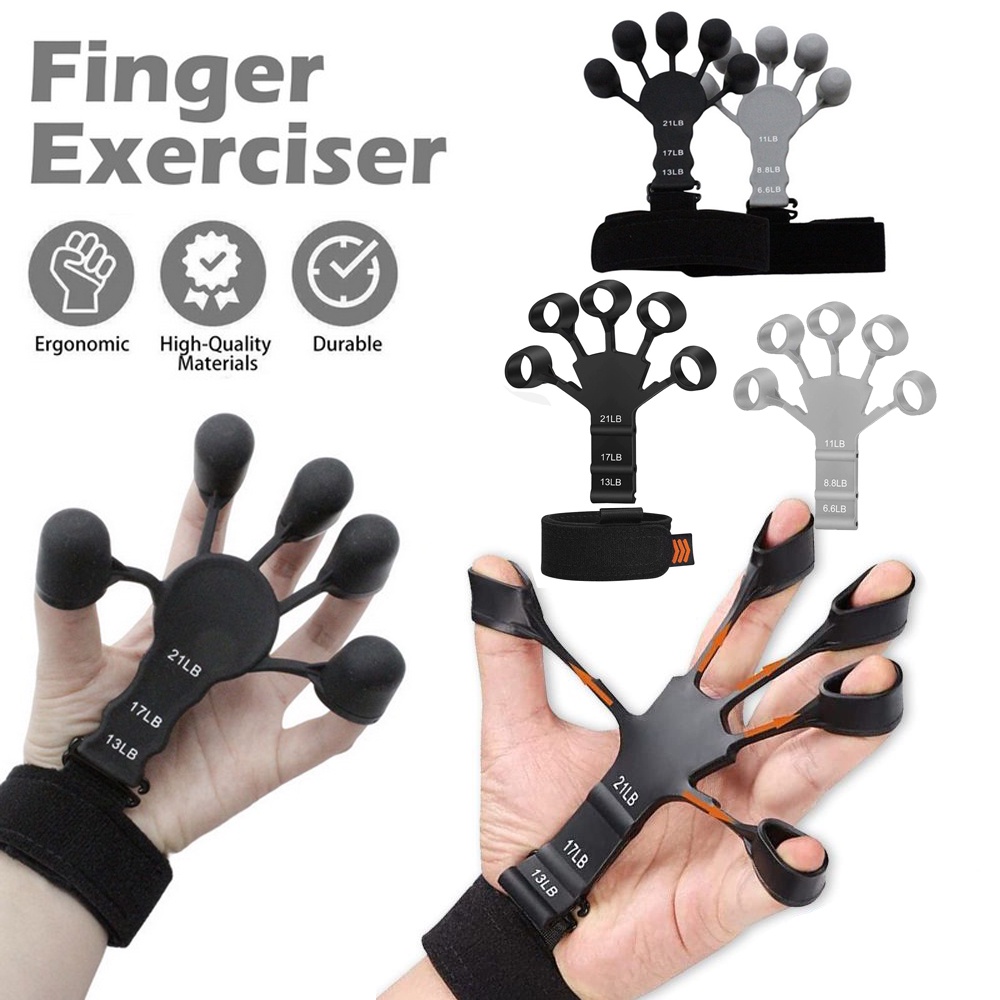 Soft Silicone Finger Trainer Wrist Trainer / Finger Stretch and Grip ...