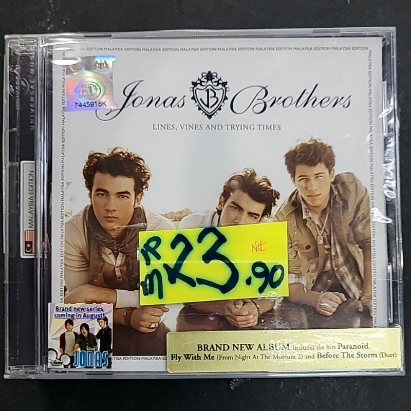 Jonas Brothers - Lines, Vines And Trying Times (CD) | Shopee Malaysia