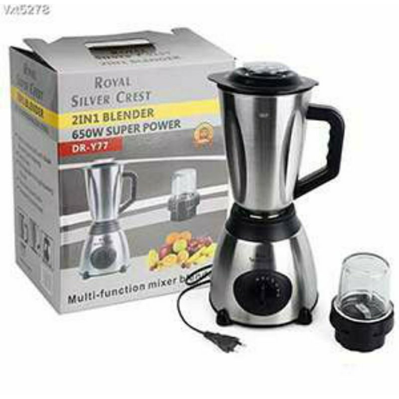 Royal Silver Crest 2in1 blender 650W Suppor power, multi function mixer blender