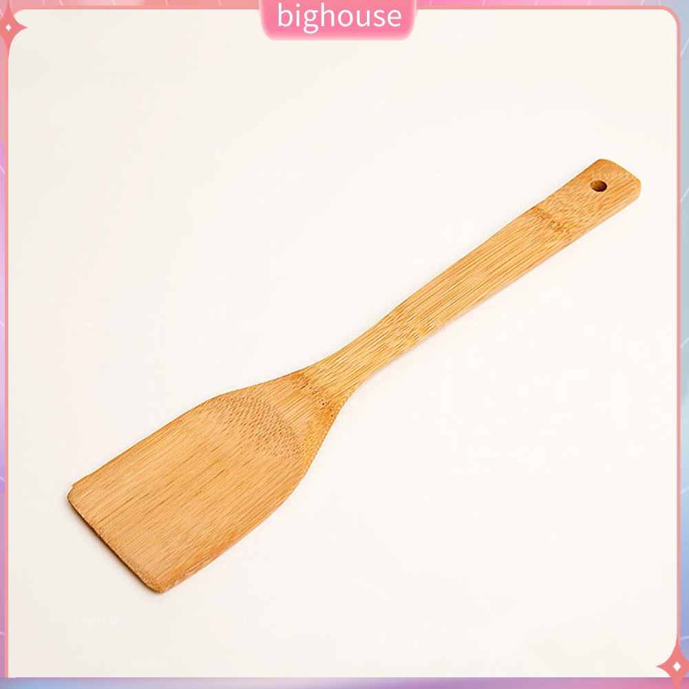 (BH) 30cm Healthy Bamboo Wooden Kitchen Spatula Spoon Turner Cooking Utensil Tool