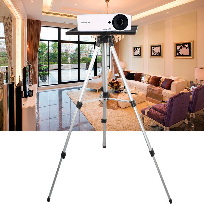 QMProjector Flat Tube Tripod Thickened Fold Transfer Tray Floor-Standing Home Office Notebook Bracket QQL2