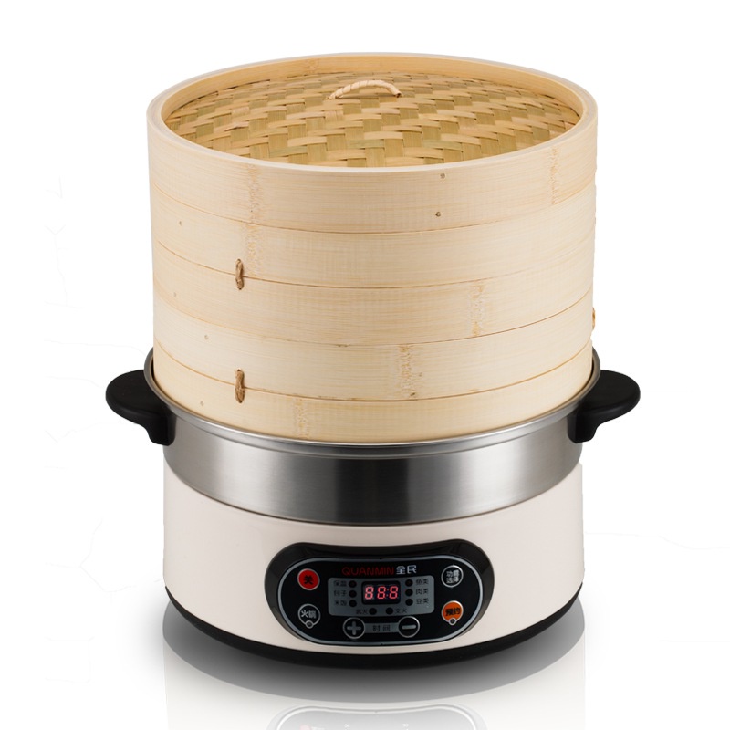 Get gifts/Yonglejia（YONGLEJIA） Bamboo Incense Smart Electric Steamer Electric Steamer Electric Bamboo Steamer Bamboo St