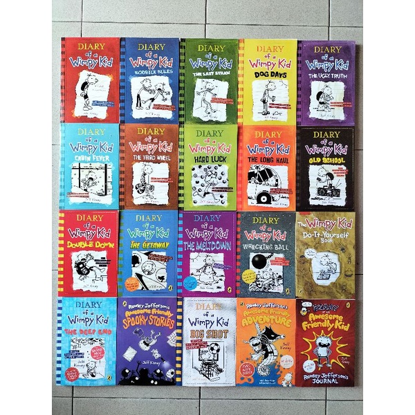 Diary of a Wimpy Kid 16 book collection by Jeff Kinney ~ 小屁孩日记