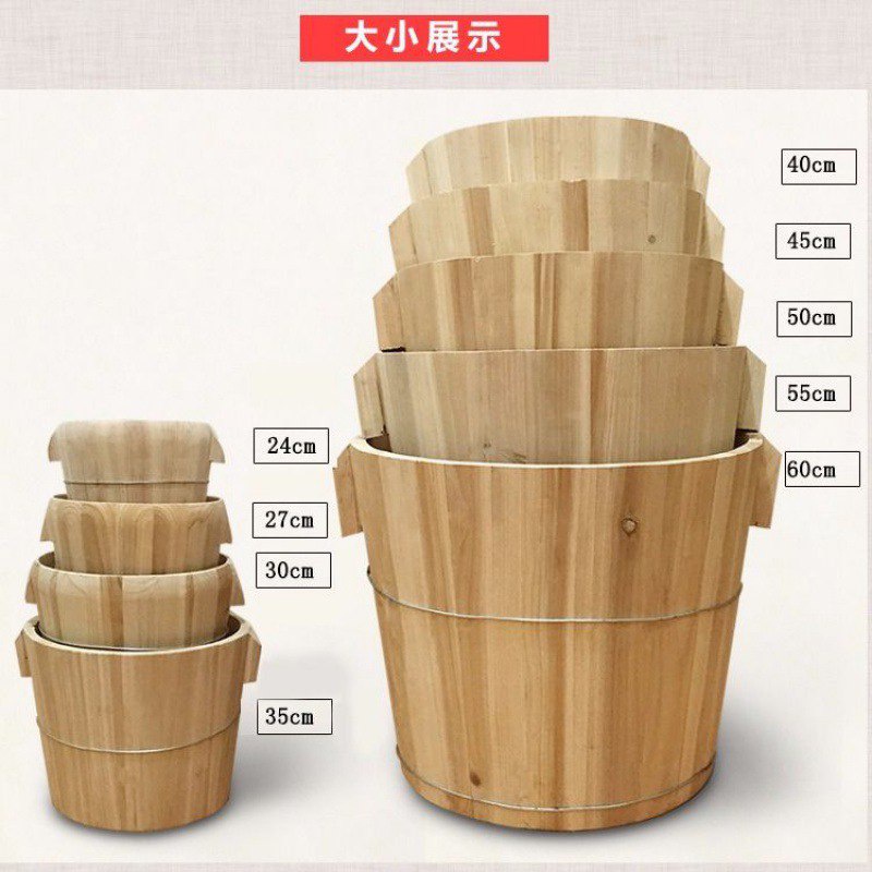 Get gifts/QMGuofei Wooden Barrel Rice Wooden Keg Steamed Rice Steamer Chinese Fir Zhengzi Chopsticks Zhengzi Bamboo Bam