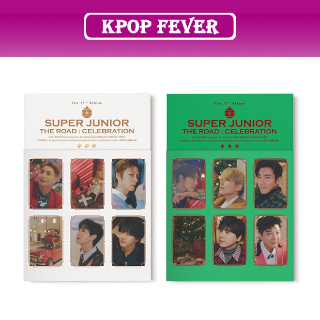 SUPER JUNIOR - VOL.2 The Road : Celebration (SNOW ver./TREE ver.) 11th ALBUM CD PHOTOBOOK PHOTOCARD SEALED