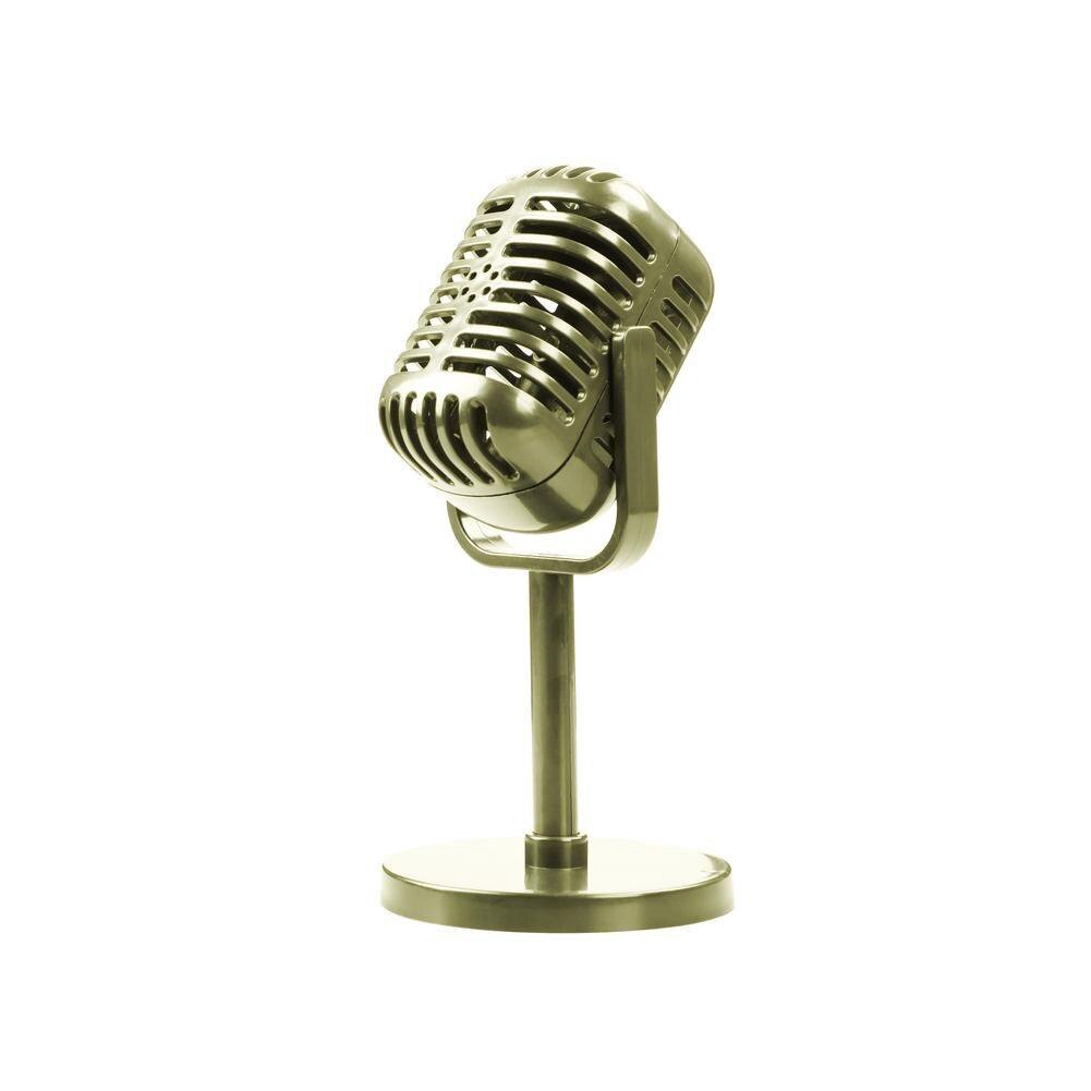 [HOT SELLING]Simulation Props Mic Classic Retro Dynamic Vocal Microphone Vintage Style Mic Universal Stand Live Perfor