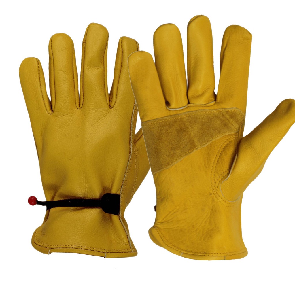 Get gifts/QMForeign Trade Hot Selling Yellow Cow Head Layer CowhideBCGrade Universal Work Gloves Labor Protection Glove