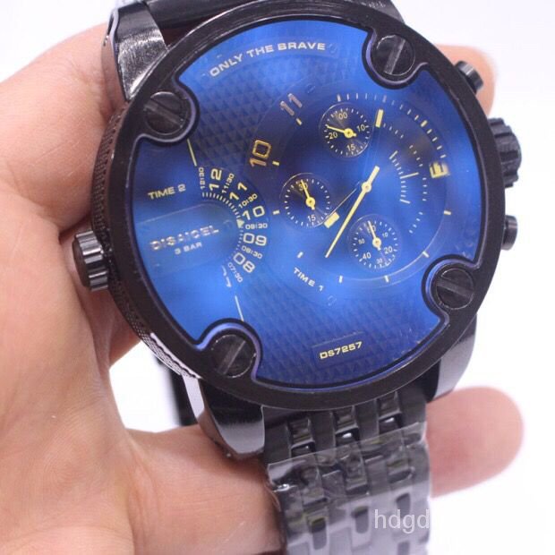 Get 7% coupon+gift】Get gifts/QM DIESEL Card Watch7257Biguangda Dial Belt Steel Belt Boys and Girls Fashion Watch MMPP