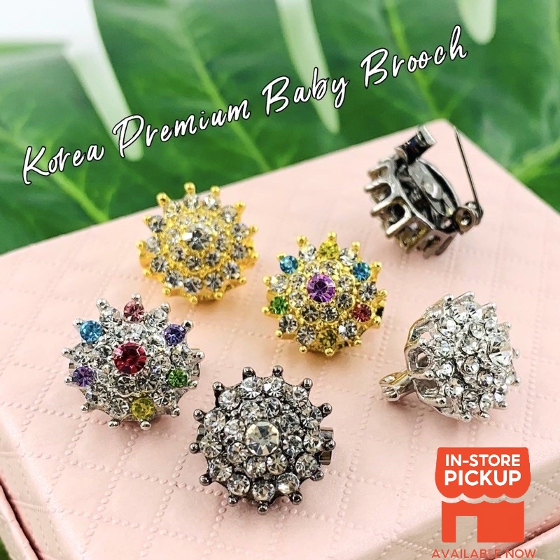 Elegant Brooch 1pc Korea Premium Baby Brooch Kerongsang Dagu Pin Tudung Pin Hijab Muslimah D202