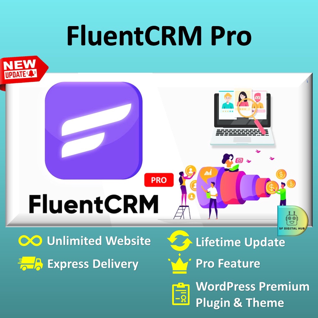 FluentCRM Pro - Email Marketing Automation For WordPress [Unlimited Website + Lifetime Updates]