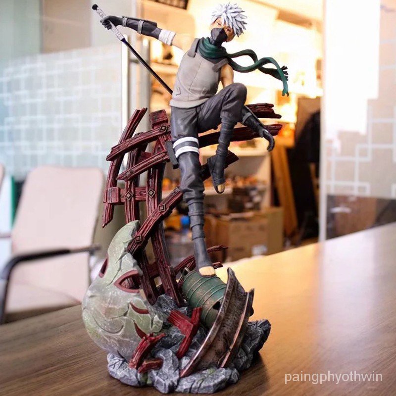 Get gifts/Naruto Uzumaki Naruto Gaara Big Hand Sandstorm Uchiha Itachi Sasuke Love Hate Fetters Statue Model Anime Gara