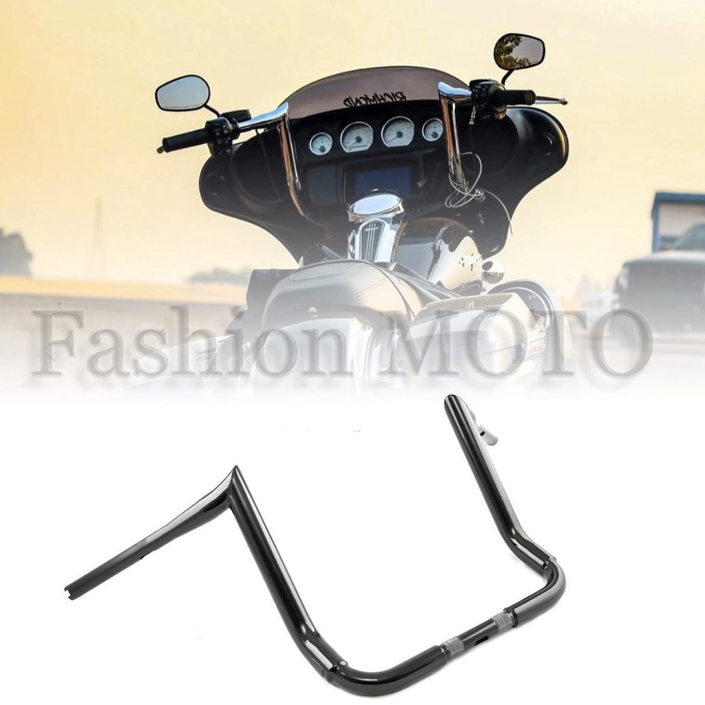 Motorcycle 1-1/2 Rhino Horn bagger monkey Handlebar for Harley CVO TriGlide Street Glide Electra Glide Standard 2014-202