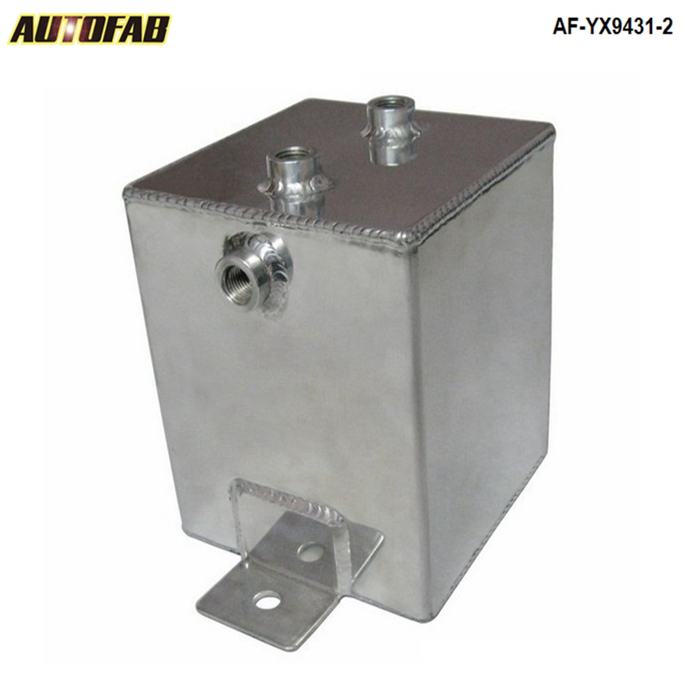 UNIVERSAL POLISHED ALLOY ALUMINUM 2L FUEL WATER OIL SURGE AN6 Fittings / BREATHER TANK AF-YX9431-2