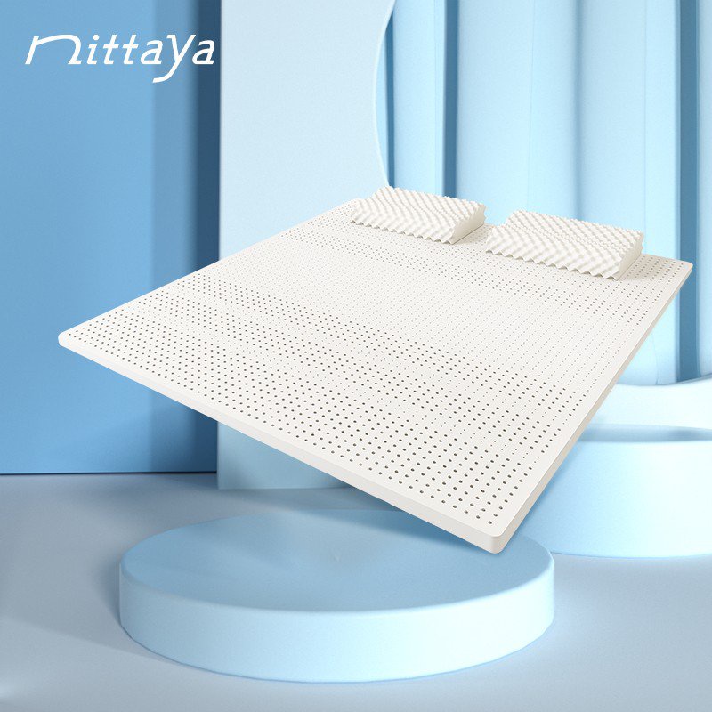 QMNITTAYA NI Titania Latex Mattress Thailand Imported Natural Tatami Mats Bed Sheet Double Folding Latex Rubber Mattres