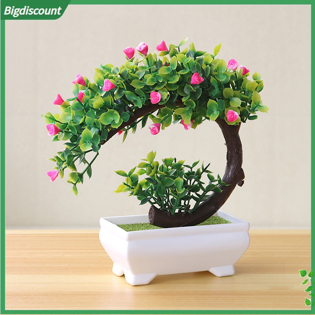 Artificial Plant Bonsai Fake Flower Potted Ornament Home Hotel Garden Decor Gift