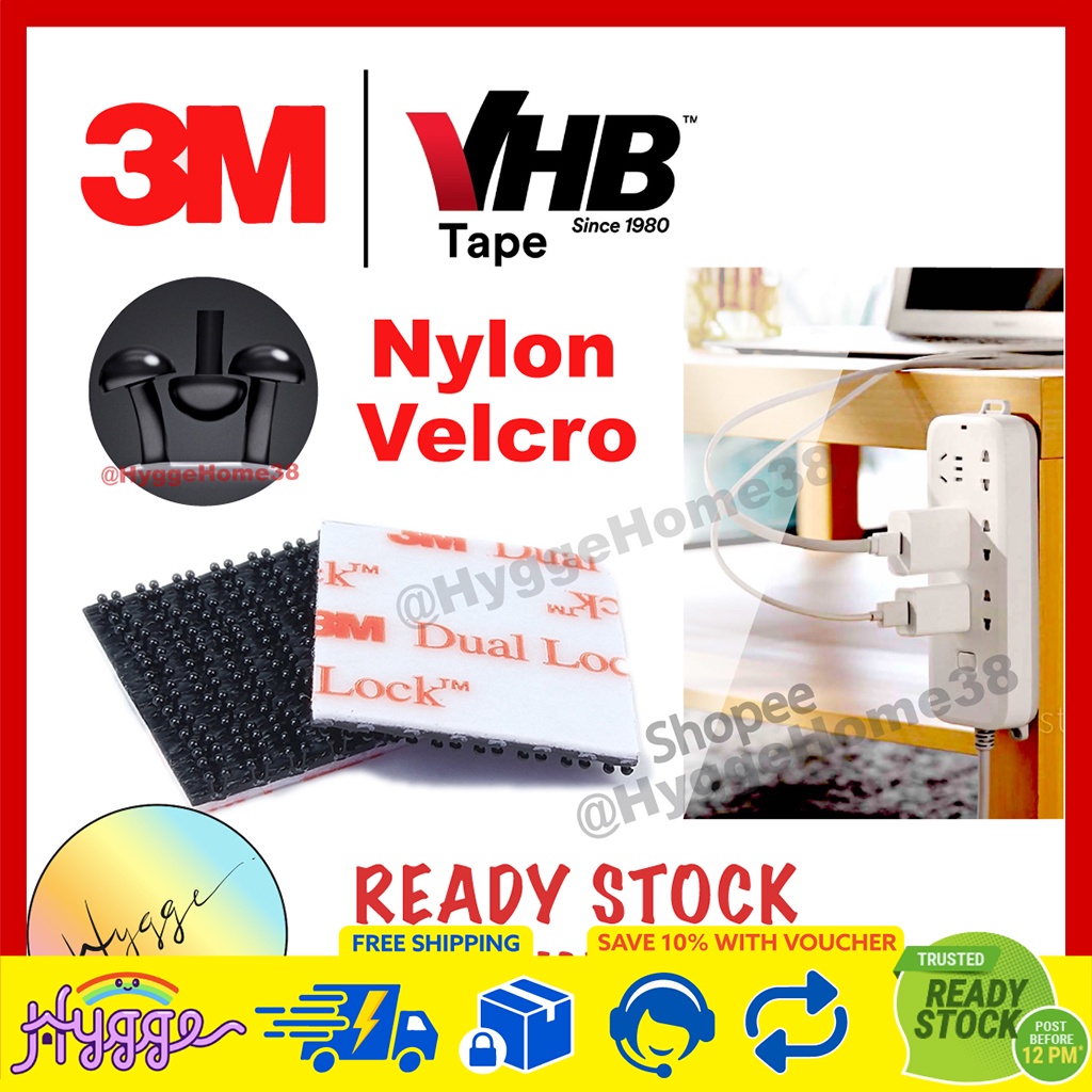 3M VHB Magic Velcro Density 250/400 Mushroom Dual Lock Loop Trackless Adhesive Tape Self Double Sided Lock Nylon