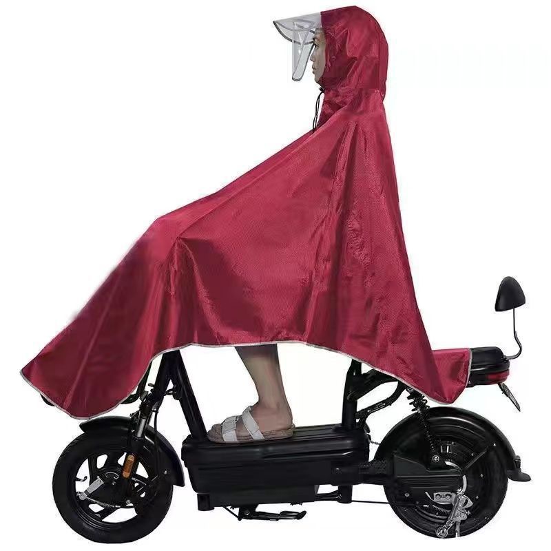 Get gifts/Poncho Electric Car Special Raincoat Body Anti-Riot Rain Cover Motorcycle Battery Electric Vehicle Clothing M